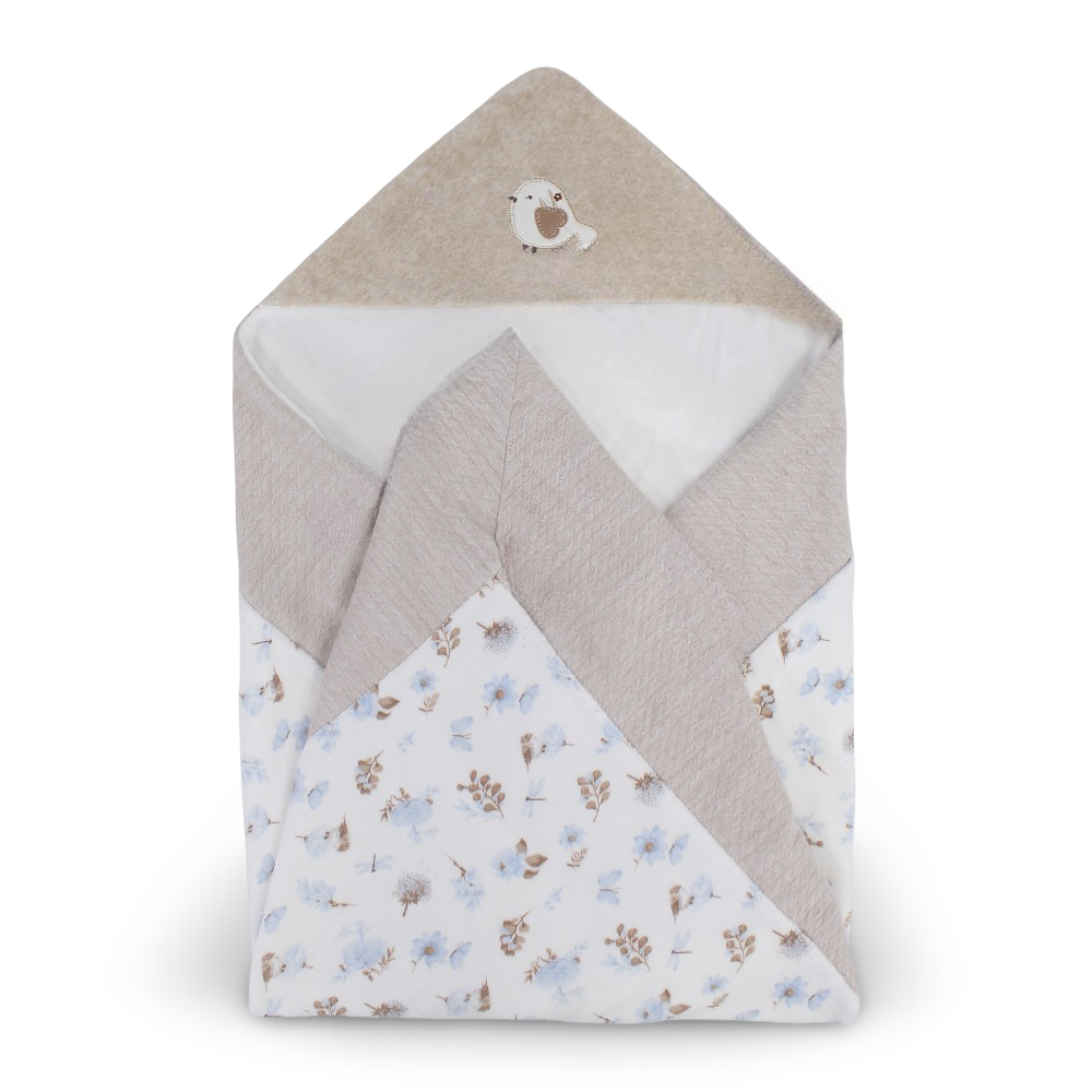 Velvet Baby Blanket – Floral Print - Baby Essentials - Bumber
