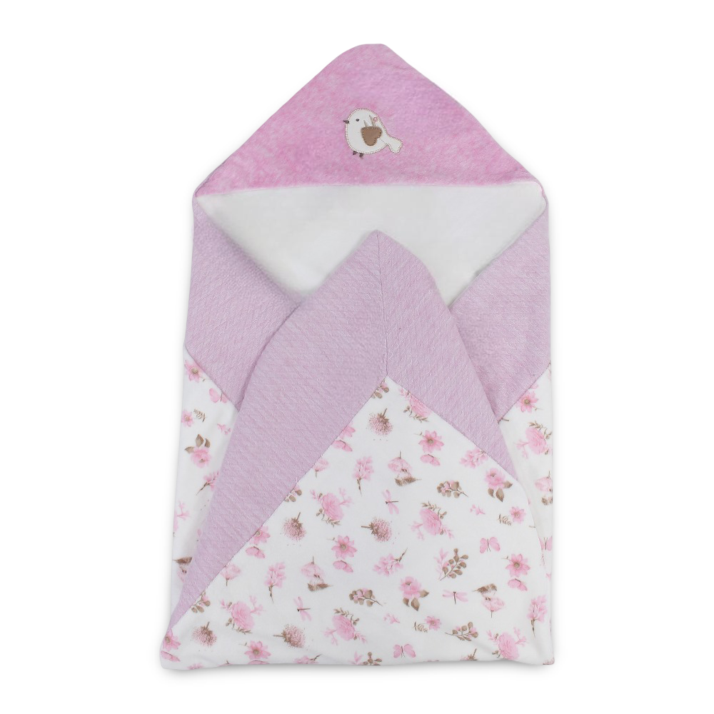 Velvet Baby Blanket – Floral Print