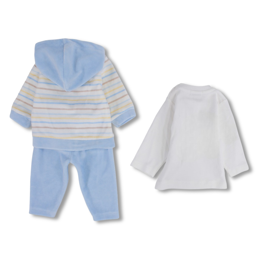 Baby Boys Velvet Pajama Set - Dinosaur Design