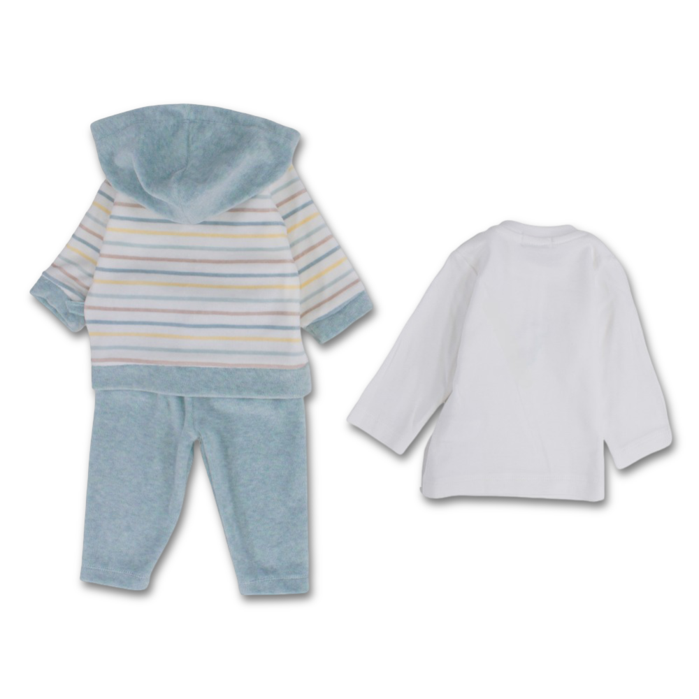 Baby Boys Velvet Pajama Set - Dinosaur Design