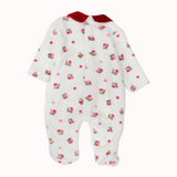 Cute Flowers Long-Sleeved Baby Footie