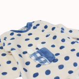 Polka Dots Long-Sleeved Baby Footie