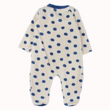 Polka Dots Long-Sleeved Baby Footie