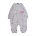 Baby Girls Cotton Baby Footie – with Bow Design