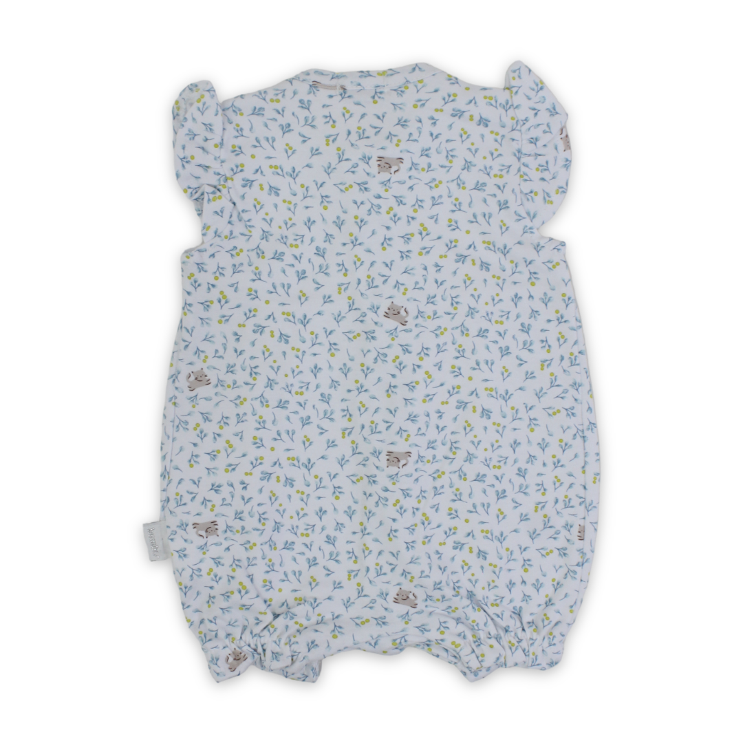 Baby Girls Cotton Romper – with Bow Design
