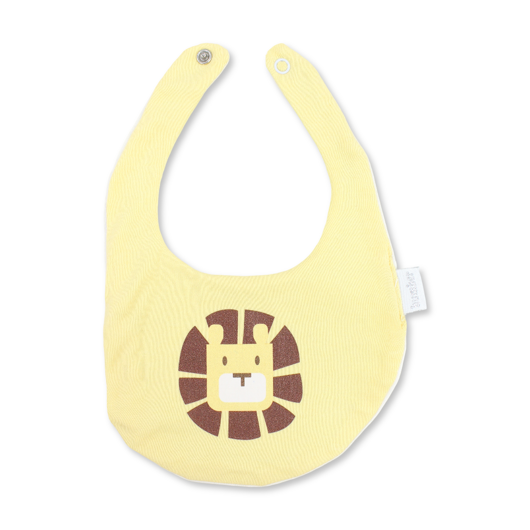 Cotton Baby Bib – Lion Print