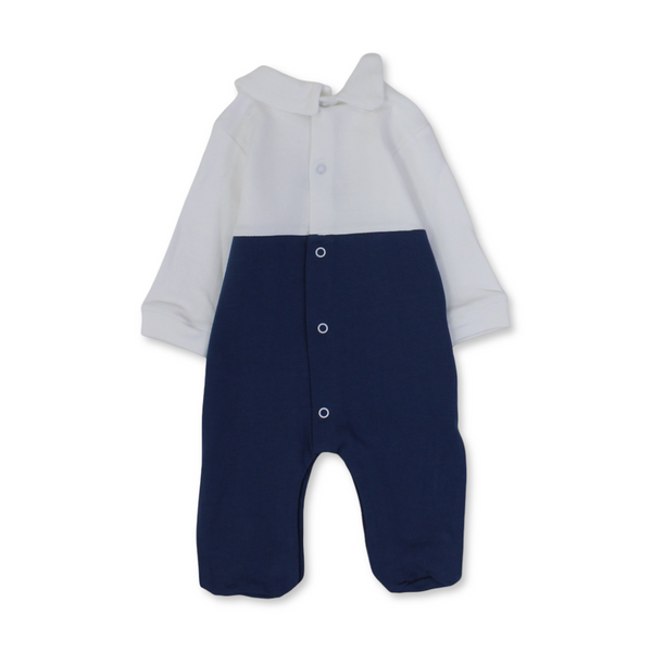 Baby Boys Cotton Baby Footie – with Puppy Print