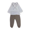 Baby Boys Cotton Pajama – with Puppy Print
