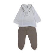 Baby Boys Cotton Pajama – with Puppy Print
