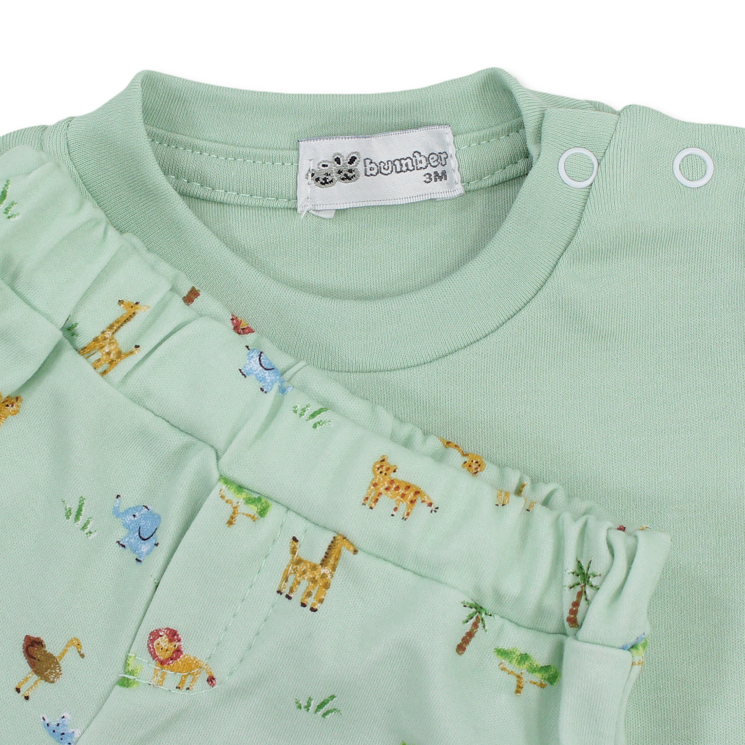 Baby Boys Cotton Pajama – Animas Print
