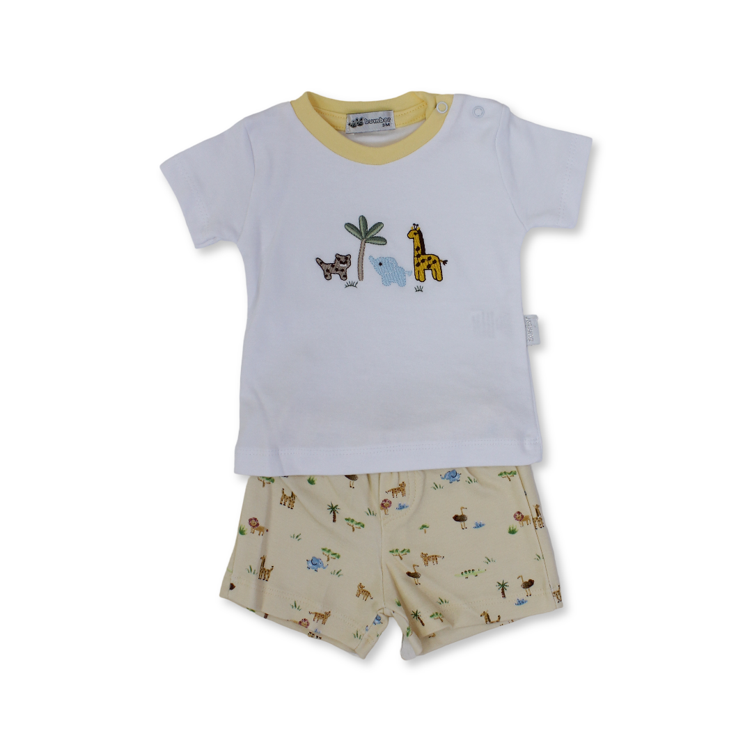 Baby Boys Cotton Pajama – Animals Print