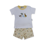 Baby Boys Cotton Pajama – Animals Print