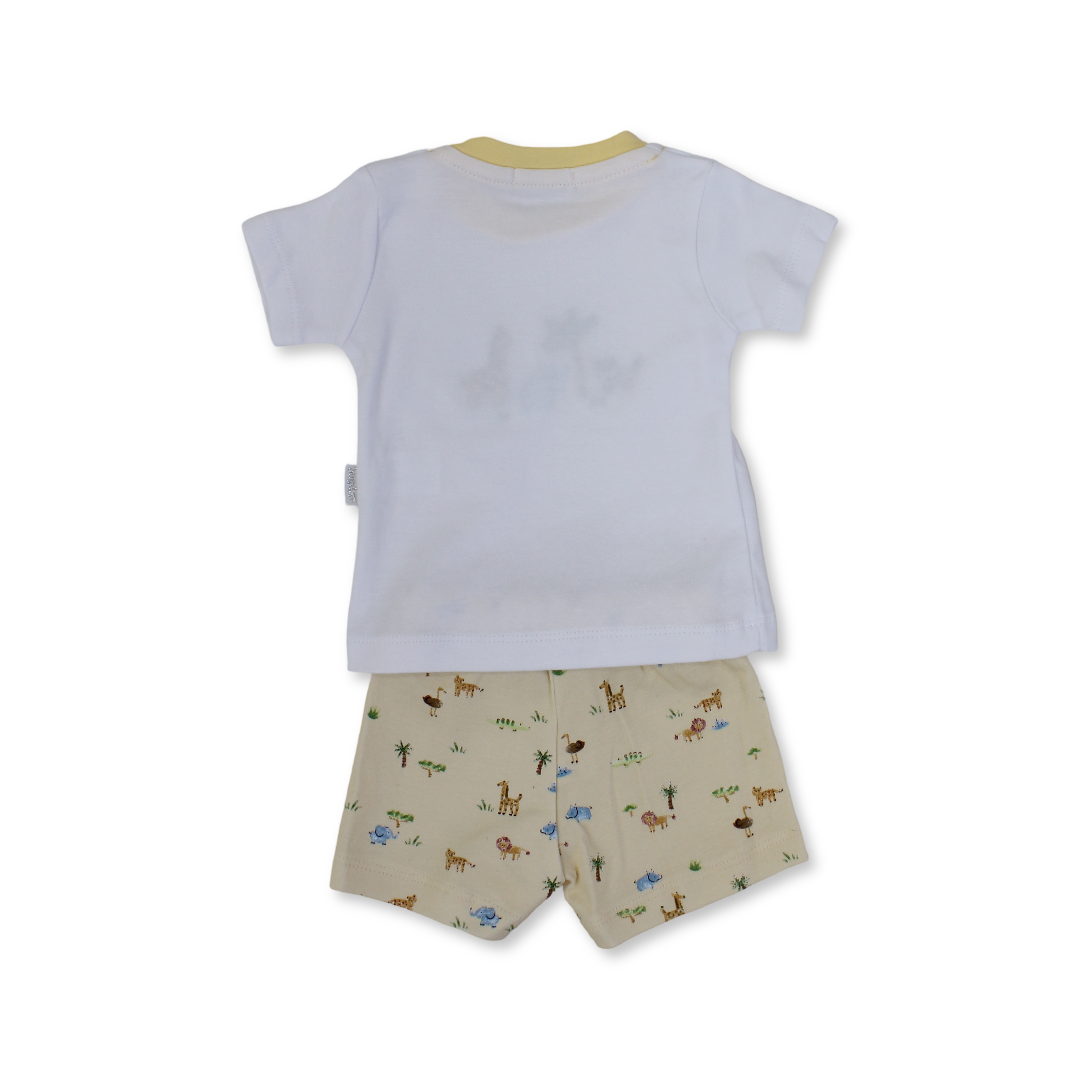 Baby Boys Cotton Pajama – Animals Print