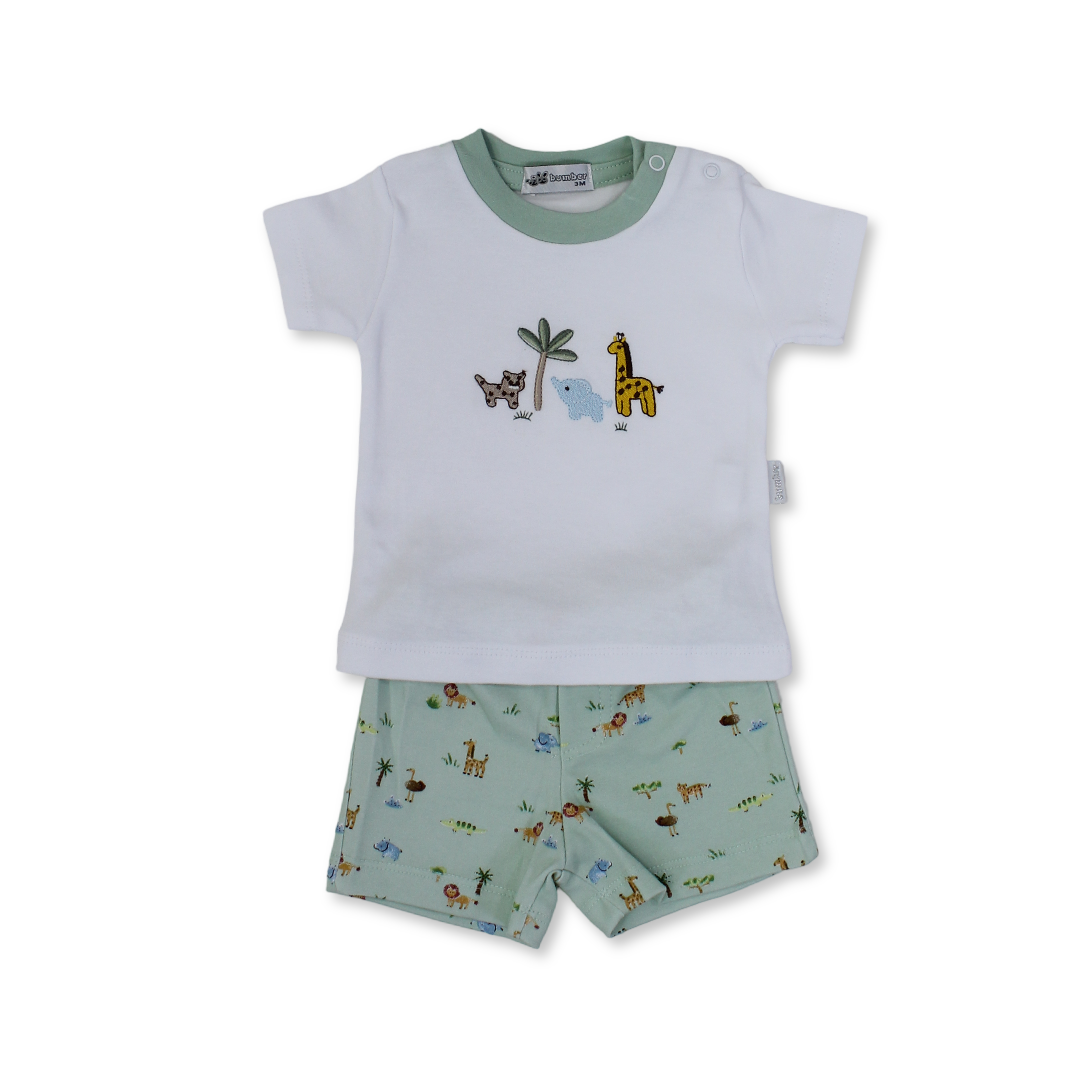 Baby Boys Cotton Pajama – Animals Print