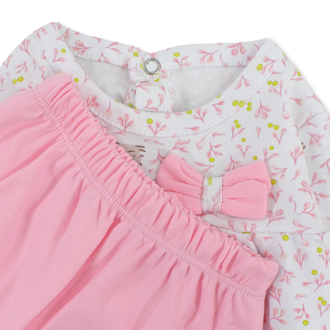 Baby Girls Cotton Pajama – with Bows Design