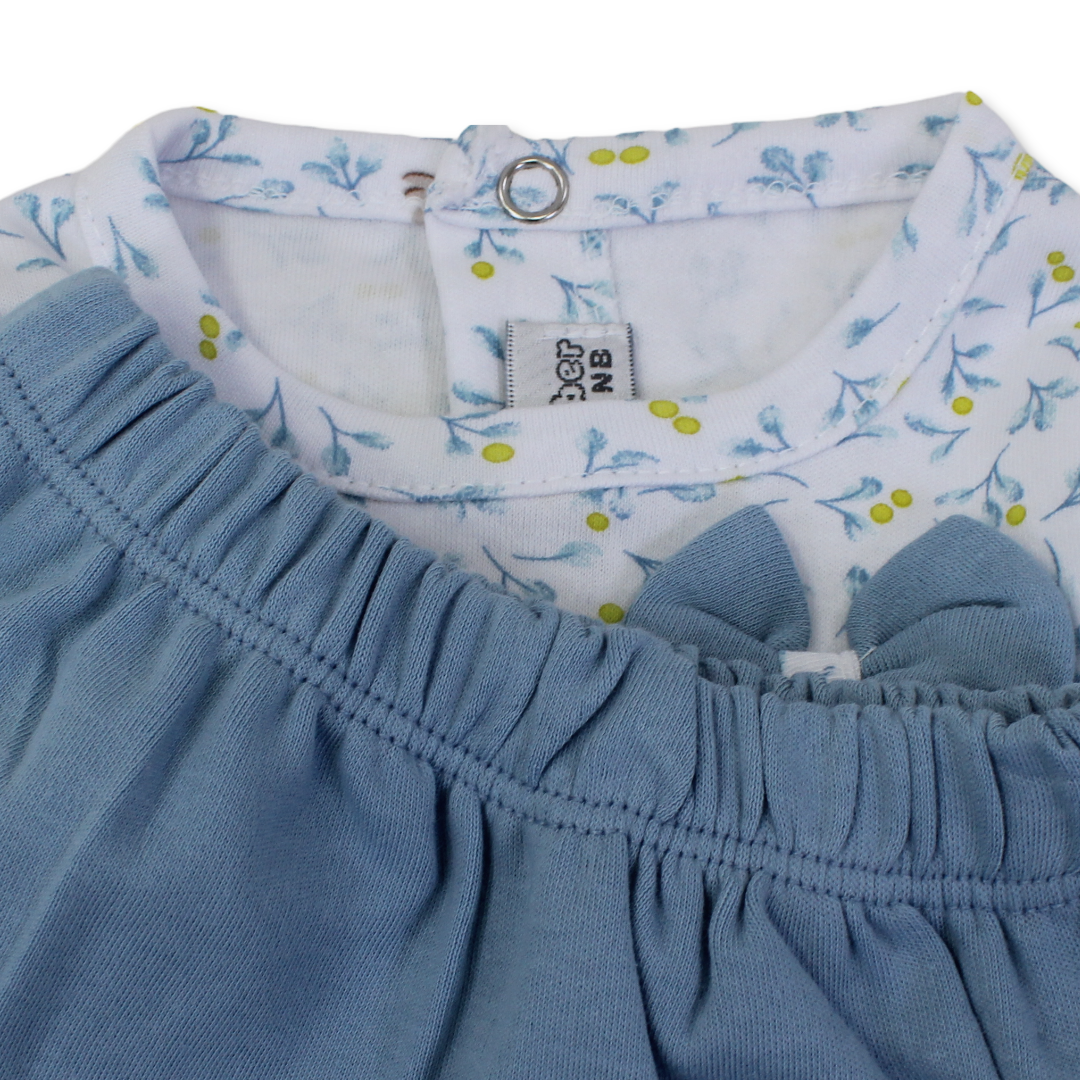 Baby Girls Cotton Pajama – with Bows Design