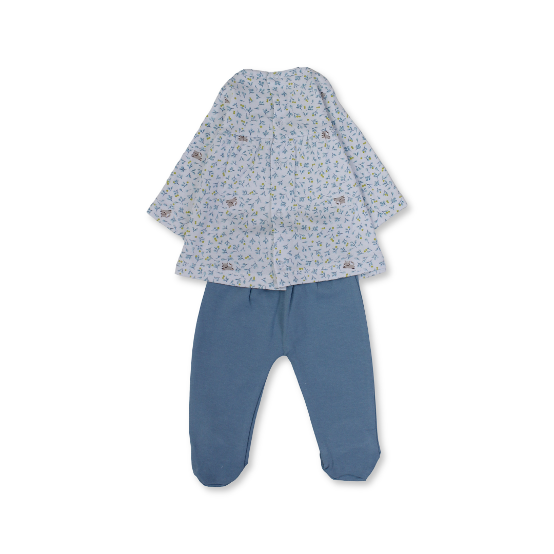 Baby Girls Cotton Pajama – with Bows Design