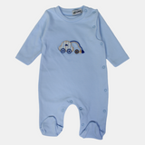 Cute Car Long-Sleeved Baby Footie