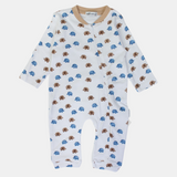 Baby Elephants Long-Sleeved Footless Onesie