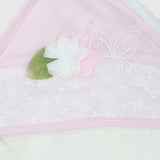 Rose/Butterfly Baby Hooded Towel