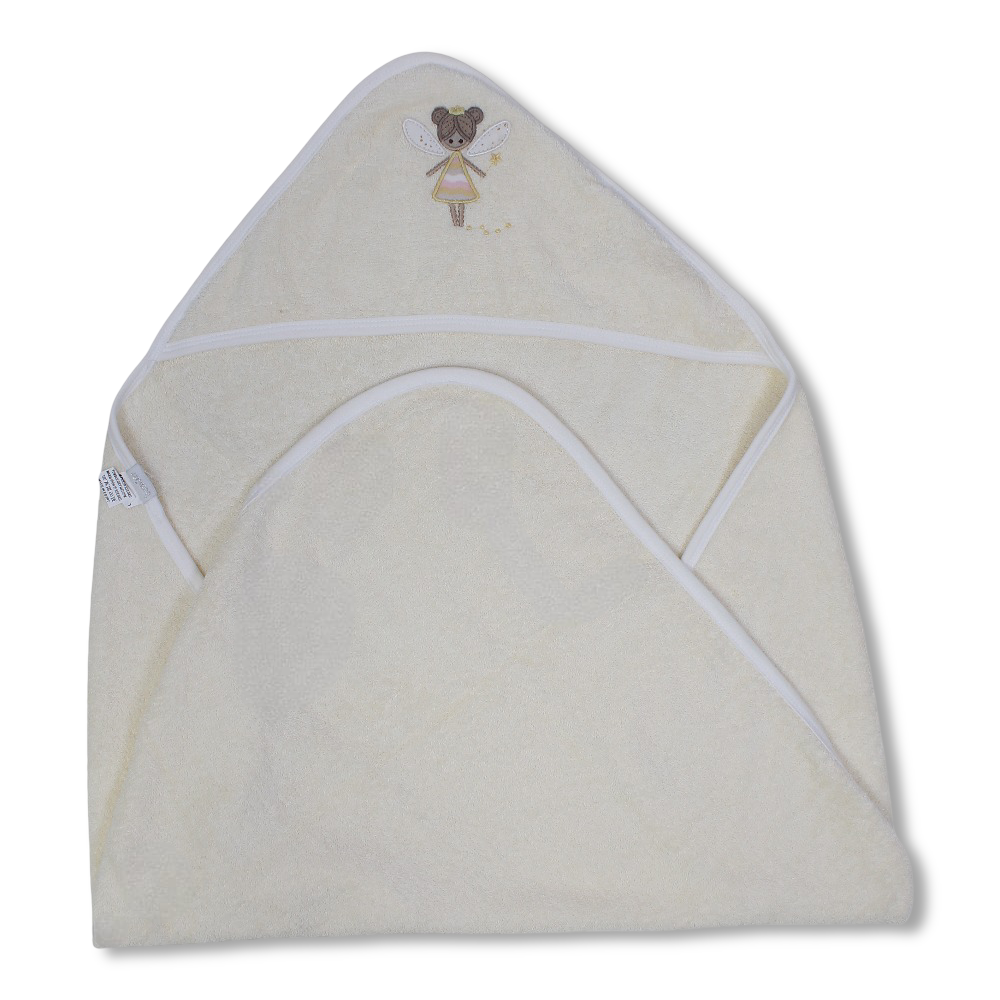 Cotton Hooded Towel – Fairy Embroidery - Baby Essentials - Bumber