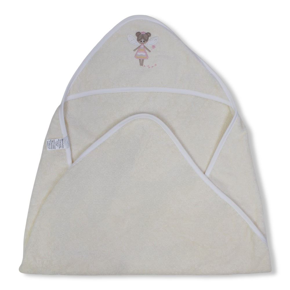 Cotton Hooded Towel – Fairy Embroidery