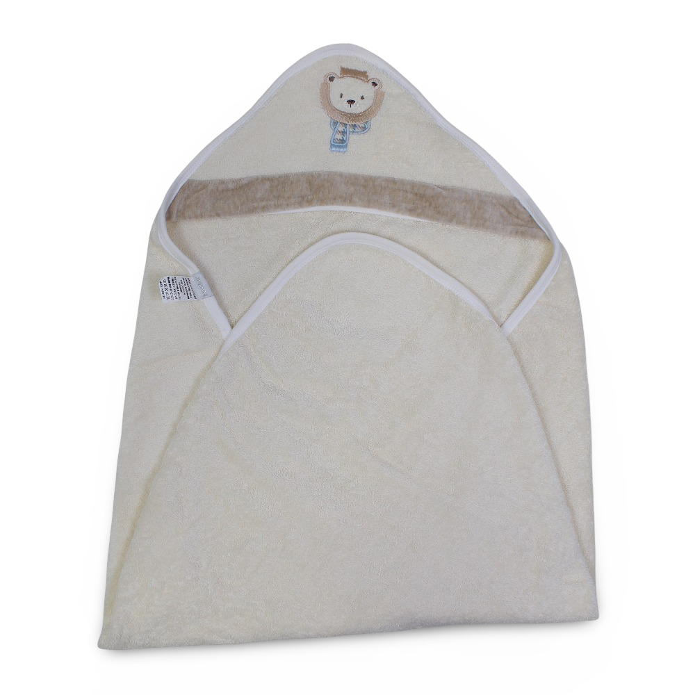 Cotton Baby Hooded Towel – Bear Embroidery