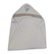 Cotton Baby Hooded Towel – Bear Embroidery