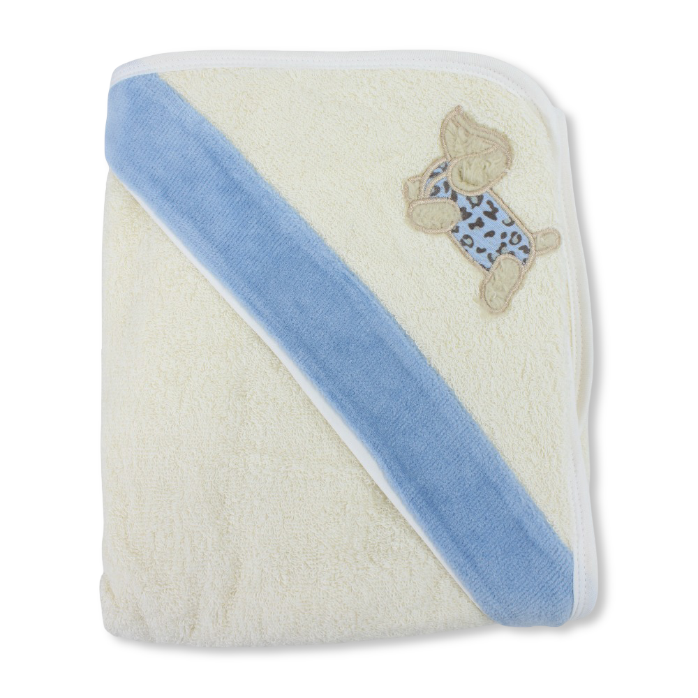 Cotton Baby Hooded Towel – Dog Embroidery