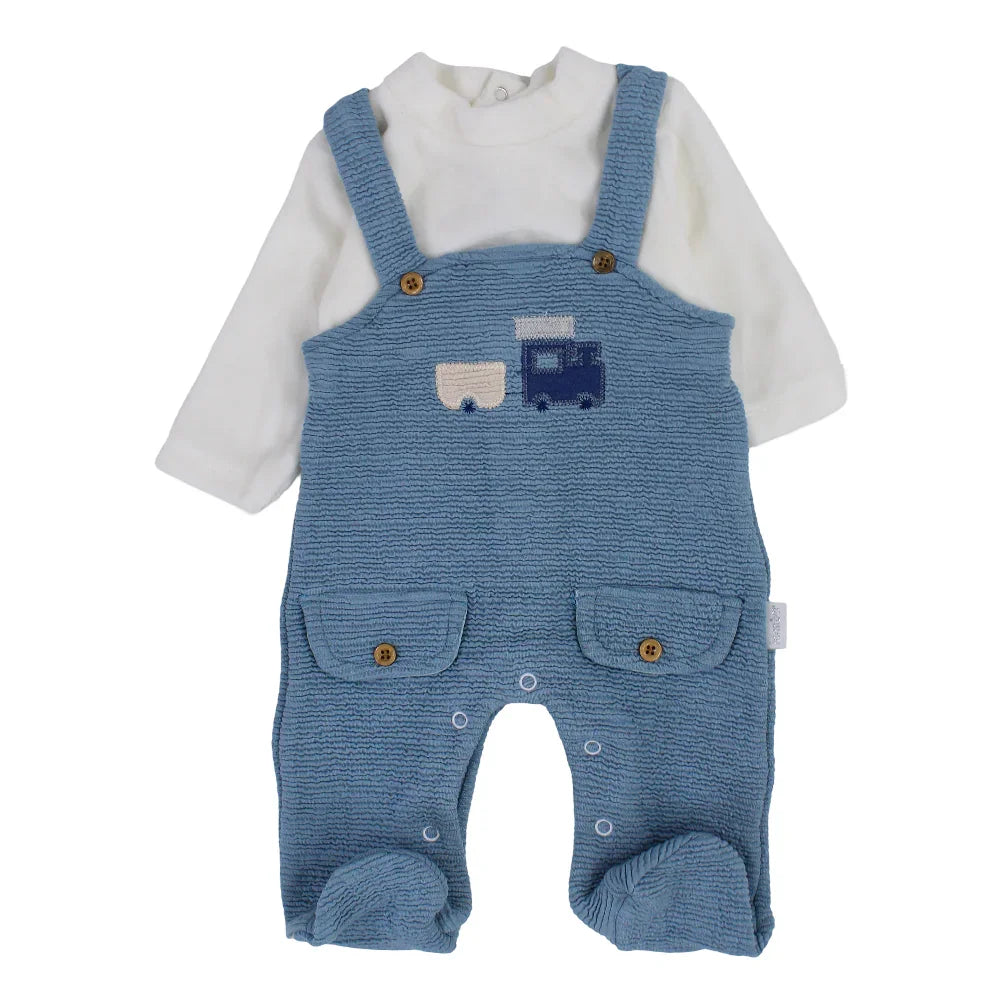 Baby Boys Velvet Baby Footie – Car Design