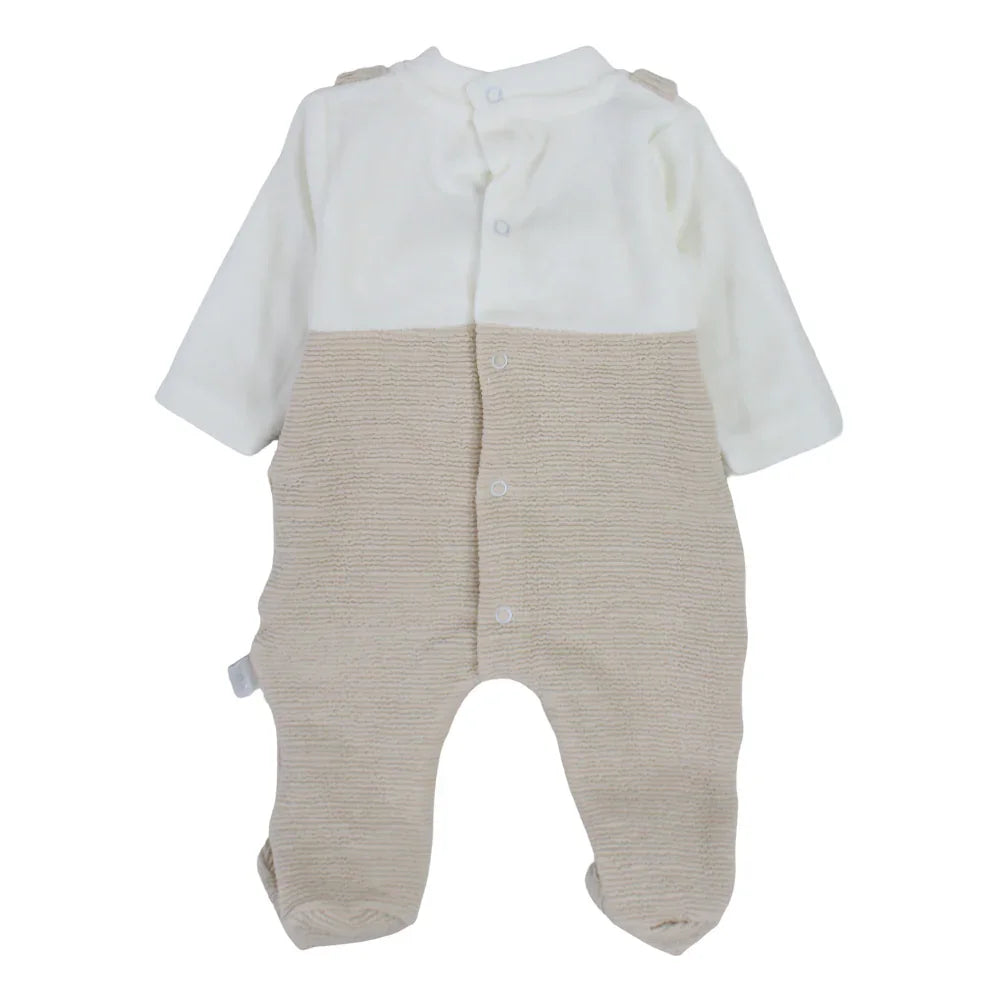 Baby Boys Velvet Baby Footie – Car Design
