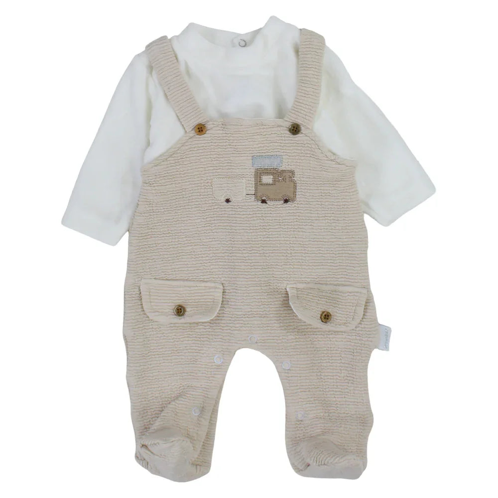 Baby Boys Velvet Baby Footie – Car Design