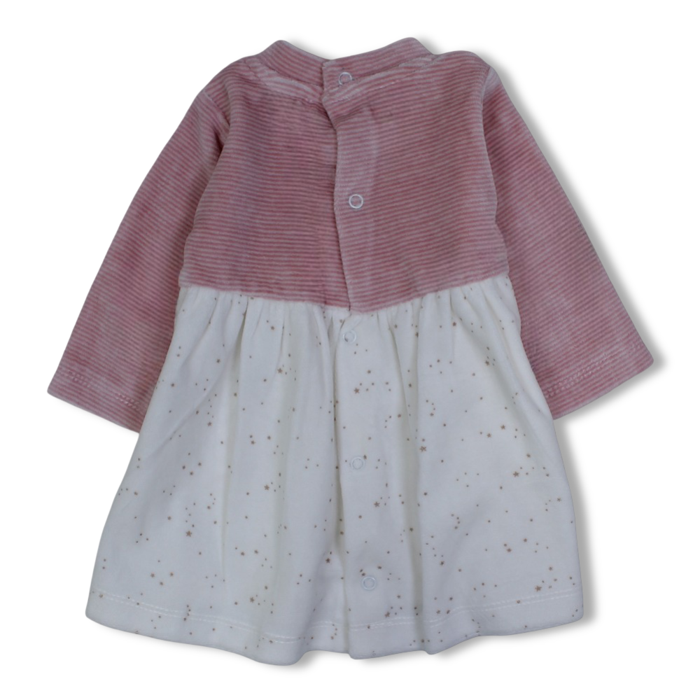 Baby Girls Velvet Dress – Cute Girl Embroidery
