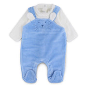 Baby Boys Velvet Baby Footie – Bunny Design