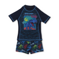Baby Boys Rash Guard Set – Navy with Dino Print