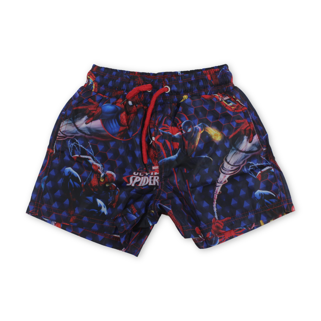 Baby Boys Swim Trunks – Blue with Spider-Man Print - Clothing - I.Wear