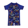 Baby Boys Sunsuit One-Piece – Blue with Sonic Print