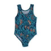 Baby Girls One-Piece Swimsuit – Seahorse Print