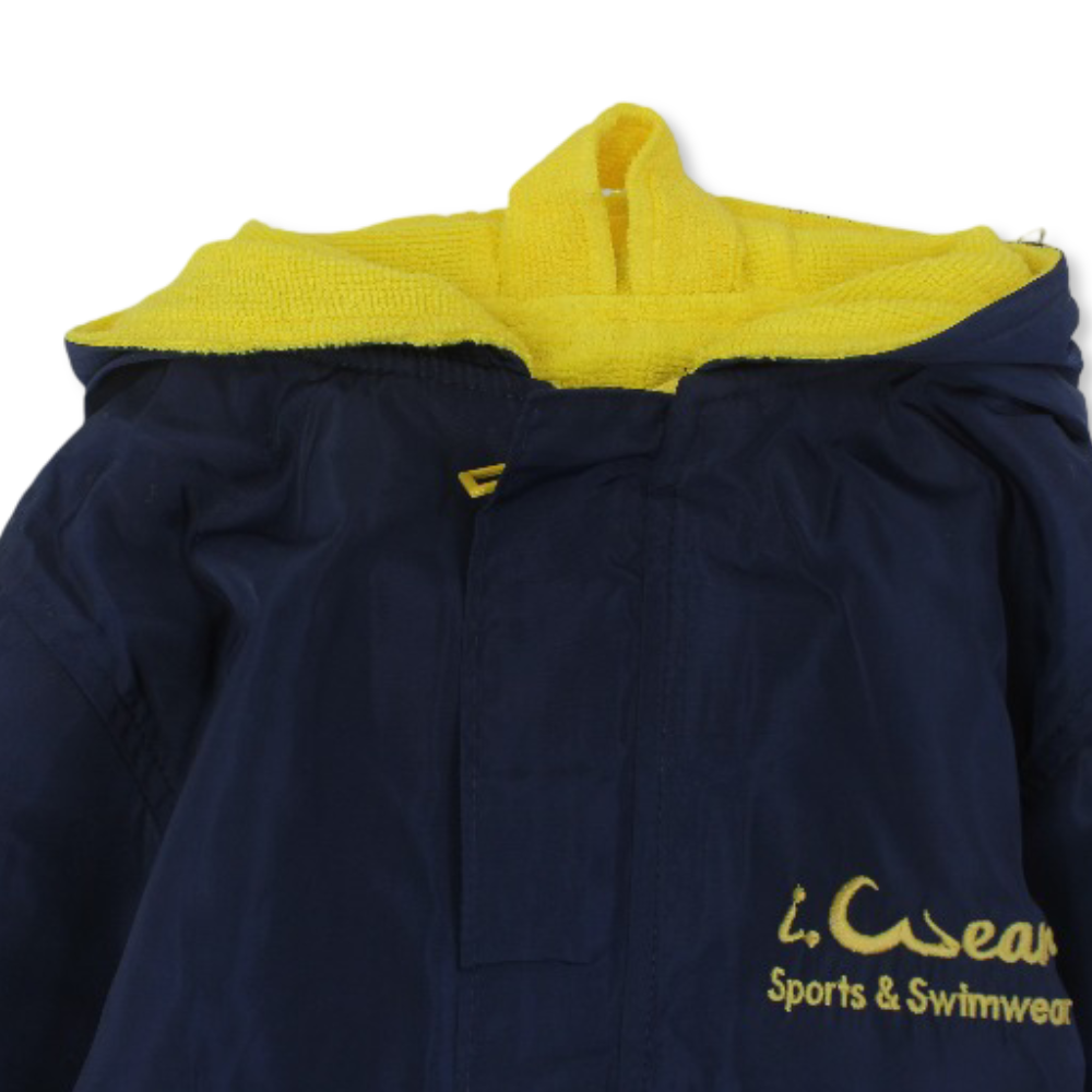 Unisex Kids Swim Robe Waterproof – Navy