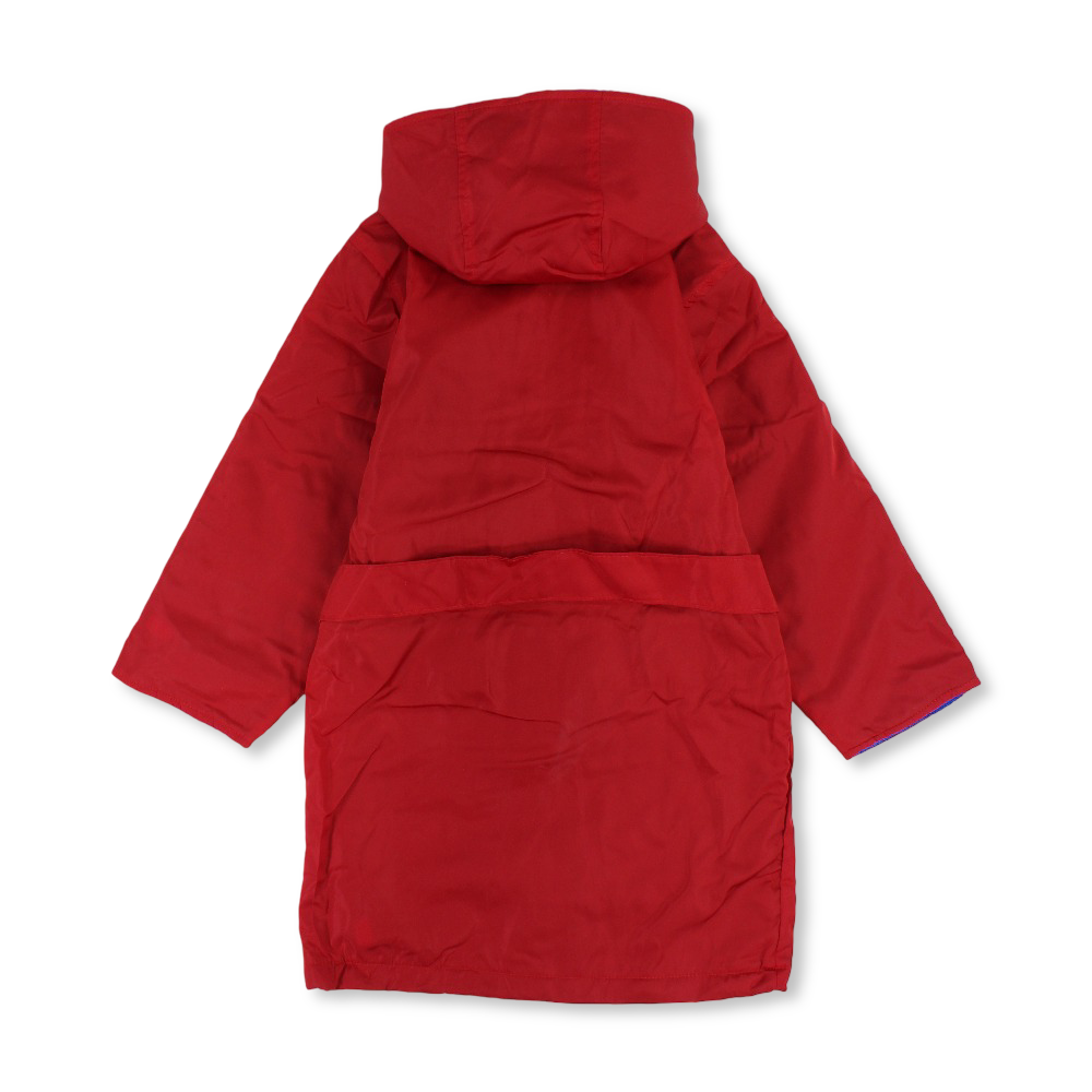 Unisex Kids Waterproof Swim Robe – Red