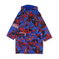 Boys Waterproof Swim Robe – Blue with Spider-Man Print