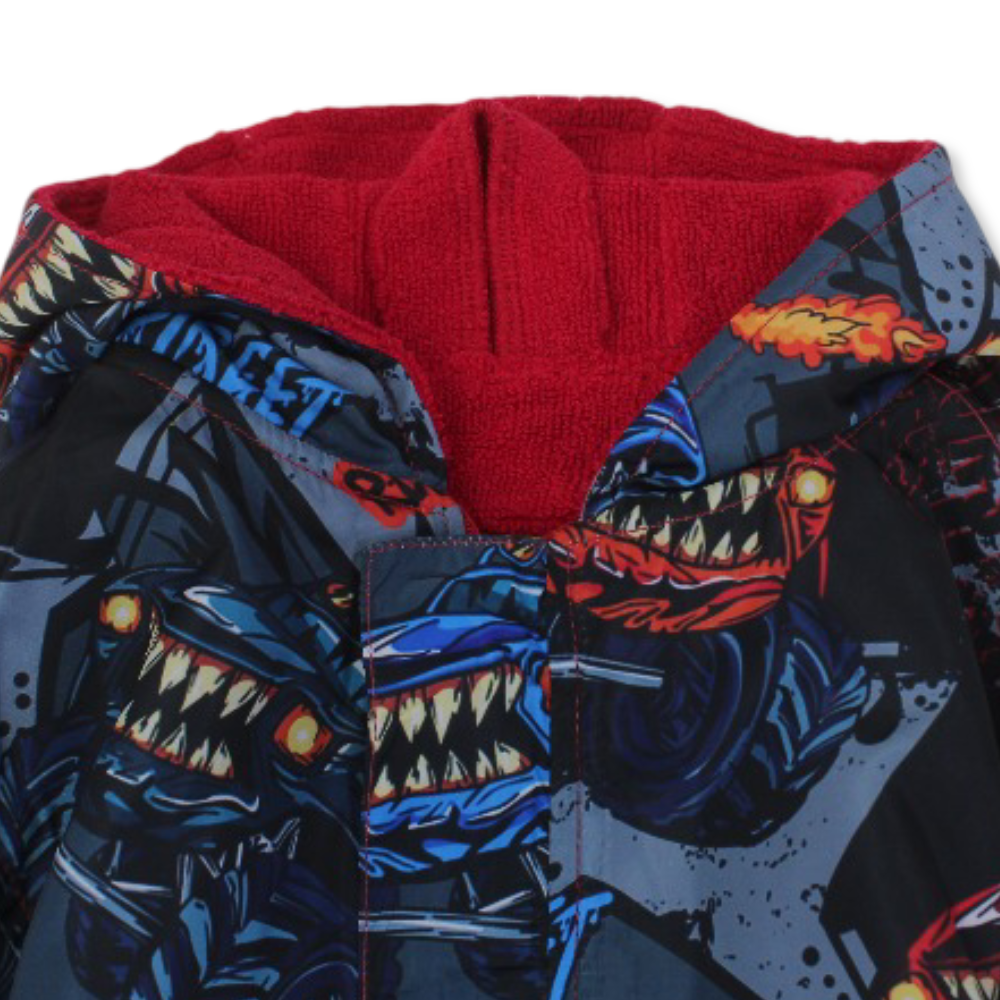 Boys Swim Robe Waterproof – Multicolor with Street Design