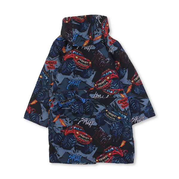 Boys Swim Robe Waterproof – Multicolor with Street Design
