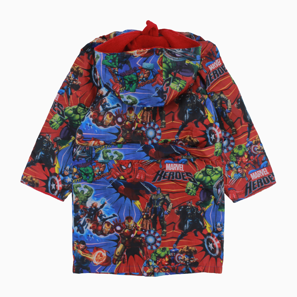 Boys Swim Robe – Marvel Heroes Print