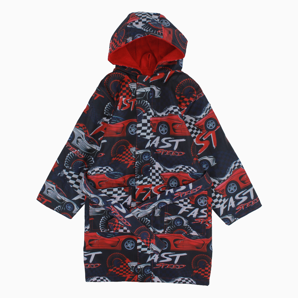 Boys Swim Robe – Fast Car Print