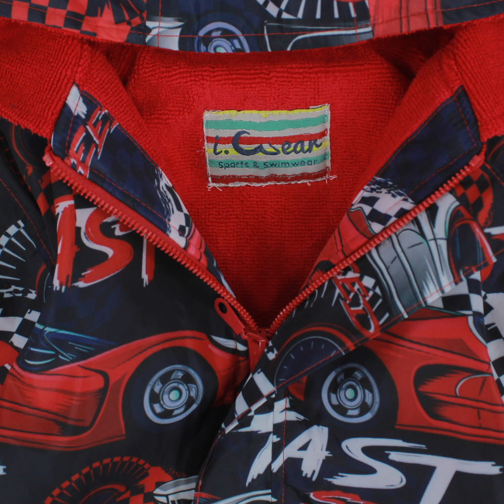 Boys Swim Robe – Fast Car Print
