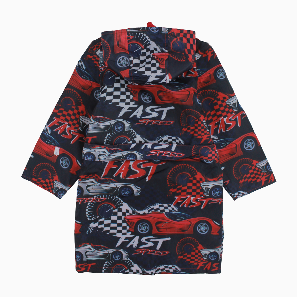 Boys Swim Robe – Fast Car Print
