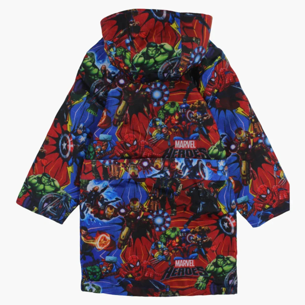 Boys Swim Robe – Blue with Avengers Print