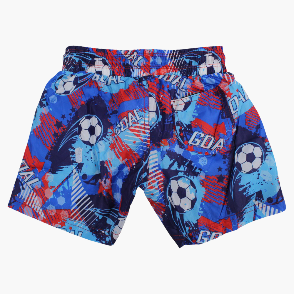 Boys Swim Shorts - Football Design
