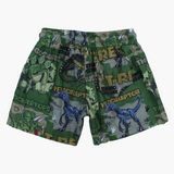 Boys Swim Shorts – Green with Dinosaur Print